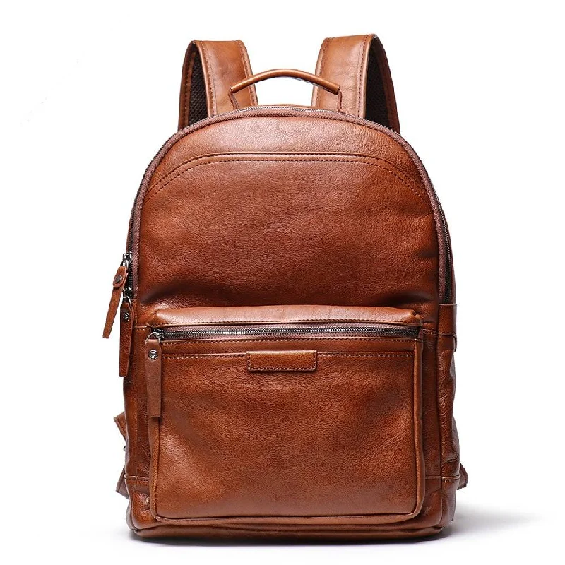 Men's Leather Backpack 16-inch Laptop Travel backpack
