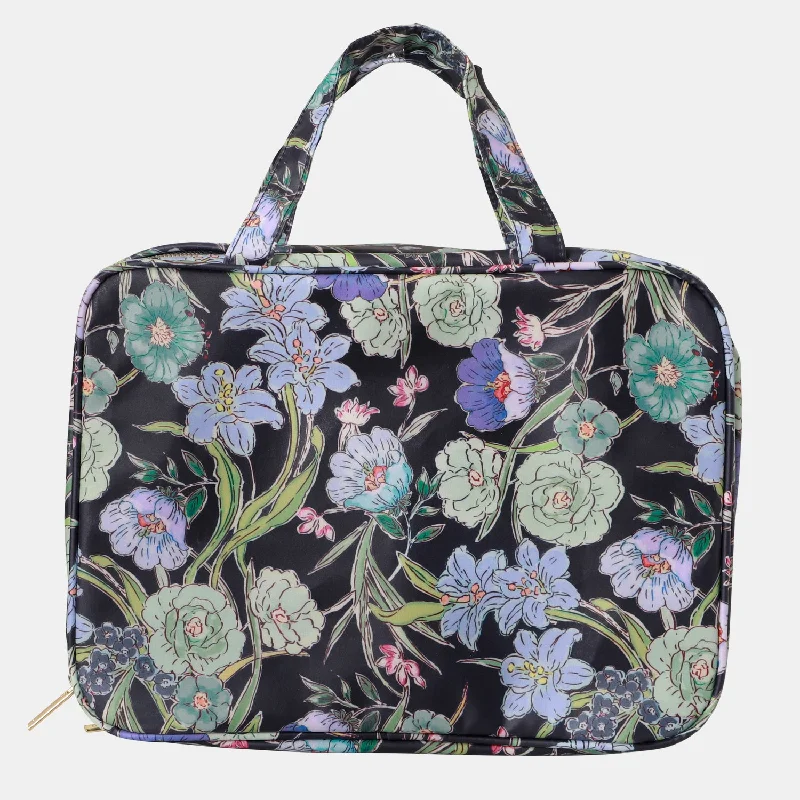 Hanging Cosmetic Bag - Fleur Ink