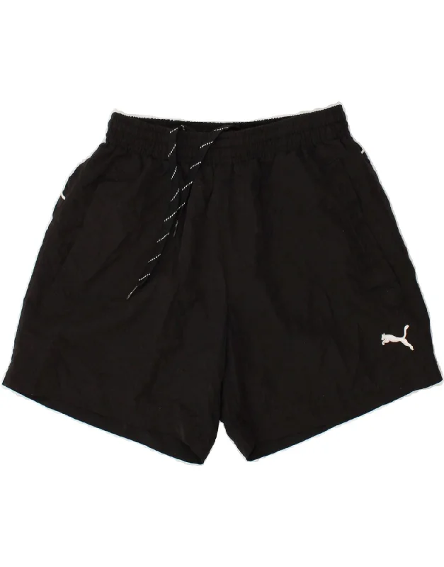 PUMA Mens Graphic Sport Shorts Small Black