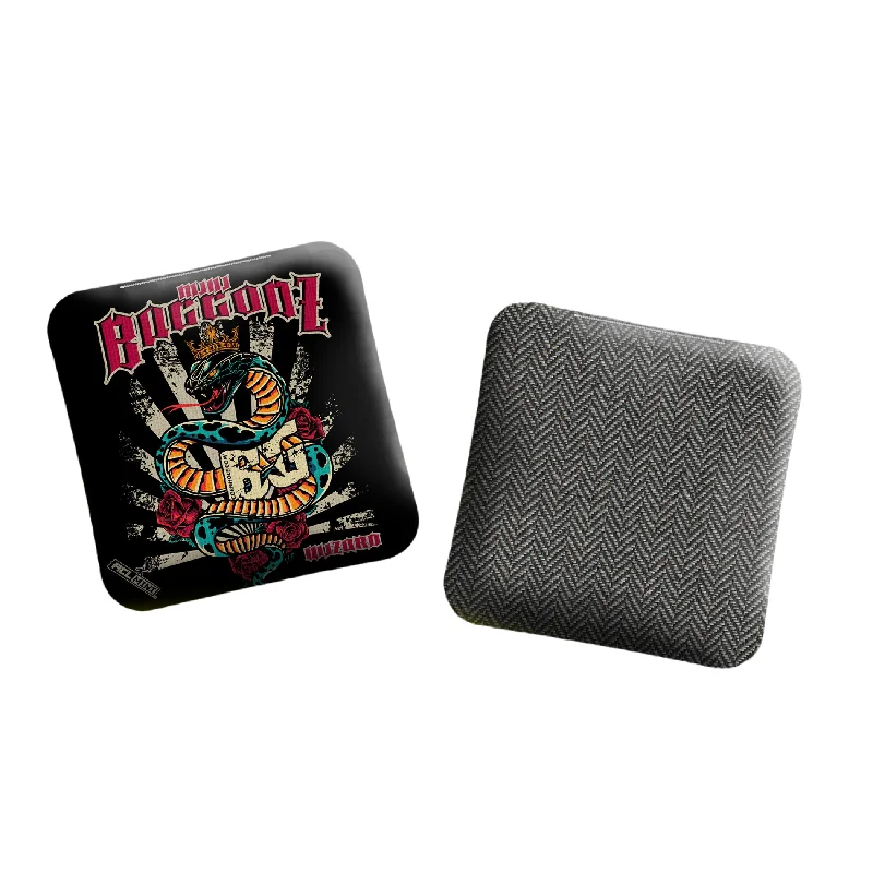 MULTIPLE BAG TYPES - 2025 BG SERPENT 4” Mini Cornhole Bags - Set of 4 Bags