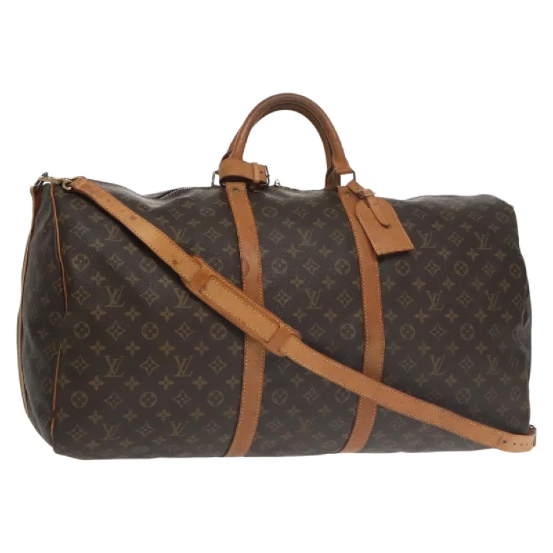 Louis Vuitton Keepall Bandoulière 60  Canvas Travel Bag (Pre-Owned)