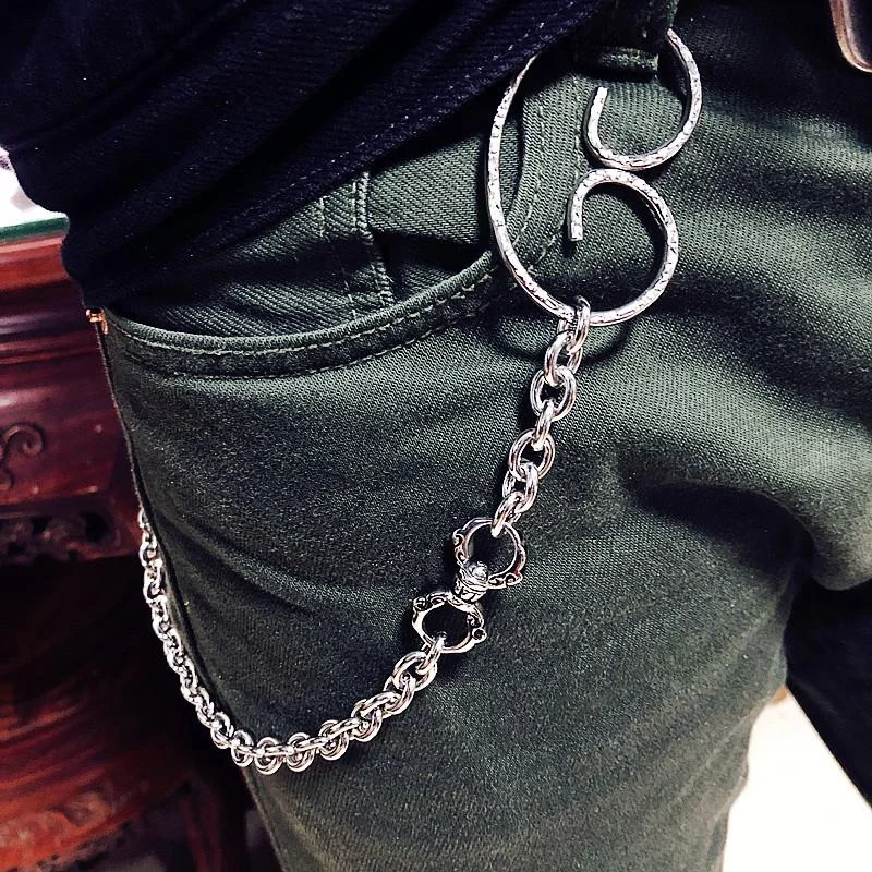 Solid Stainless Steel Cool Punk Rock Wallet Chain Biker Trucker Wallet Chain Trucker Wallet Chain for Men Solid Stainless Steel Cool Punk Rock Wallet Chain Biker Trucker Wallet Chain Trucker Wallet Chain for Men