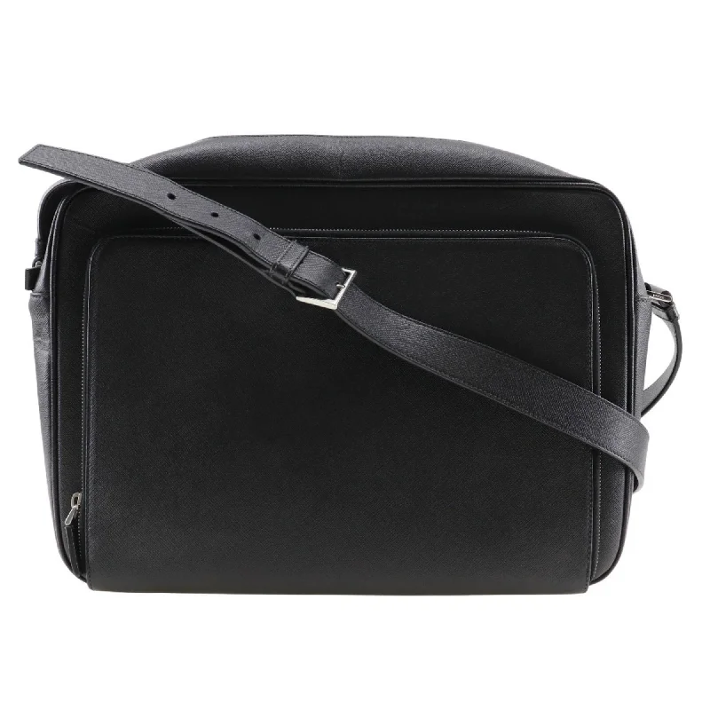 Prada   Saffiano Triangle Messenger Bag Shoulder Bag (Pre-Owned)