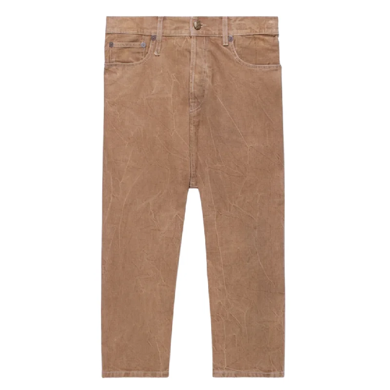 Khaki Tailored Drop Jean