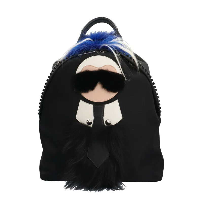 Fendi blue Nylon Backpack (Pre-Owned)