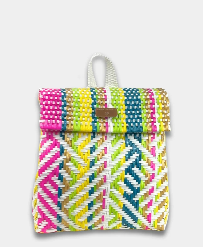 Maria Victoria | Sol BK | Upcycled, Handwoven, Backpack