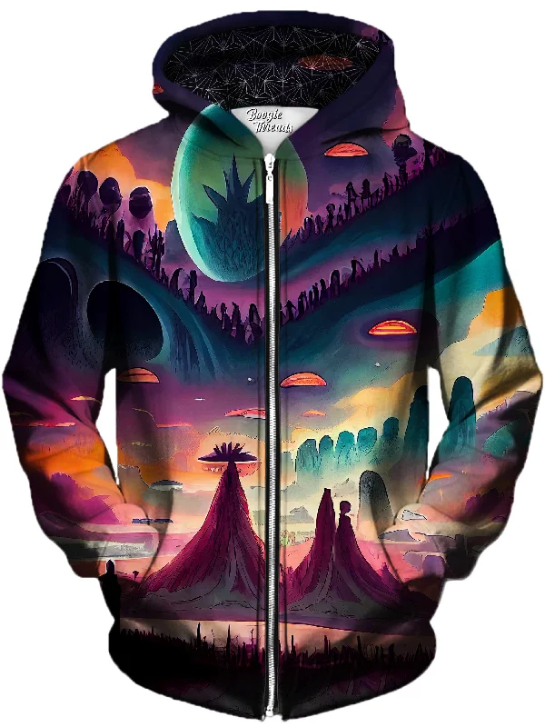 Thundering Perspective Unisex Zip-Up Hoodie