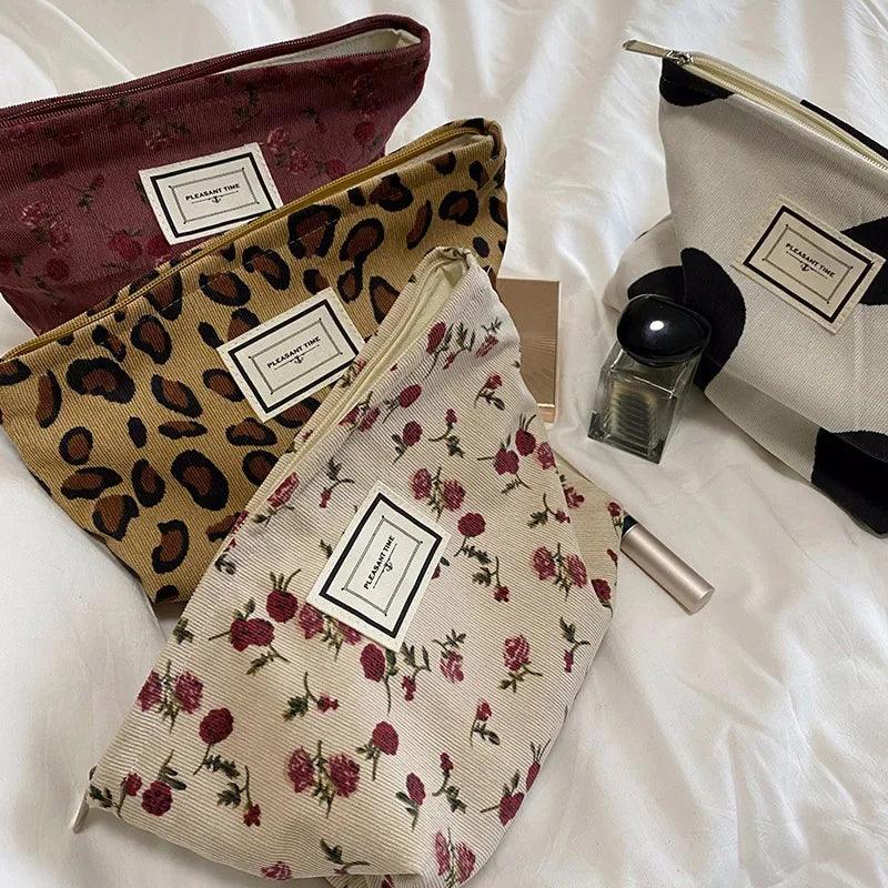Floral Korean Cosmetic Bag