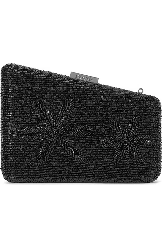 Staud Women's Carmella Beaded Clutch, Black Starfish