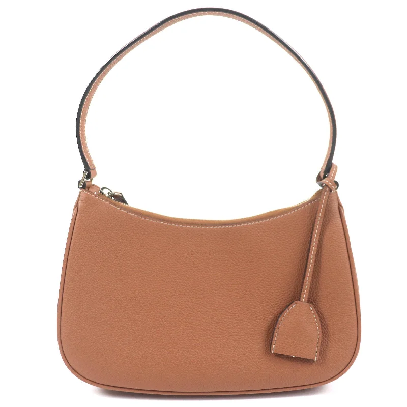 BONAVENTURA Shoulder Bag BMBO1-CM Main: Leather Camel Kiara Women Used Authentic