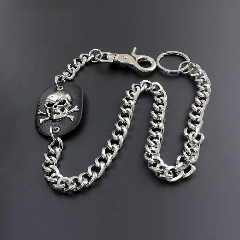 Solid Stainless Steel Skull Wallet Chain Cool Punk Rock Biker Trucker Wallet Chain Trucker Wallet Chain for Men Solid Stainless Steel Skull Wallet Chain Cool Punk Rock Biker Trucker Wallet Chain Trucker Wallet Chain for Men
