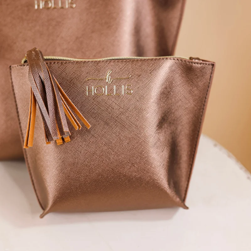 Hollis | Holy Chic Bag in Mocha Metallic