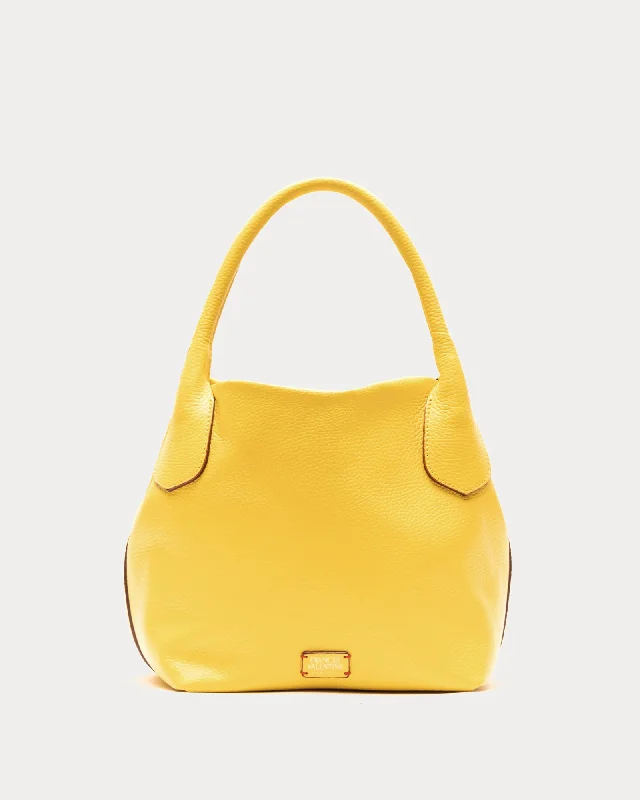 Mini Sweet Pea Tumbled Leather Yellow