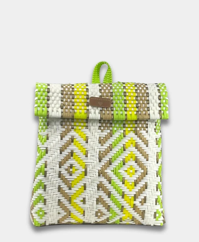 Maria Victoria | Citrus BK | Upcycled, Handwoven, Backpack