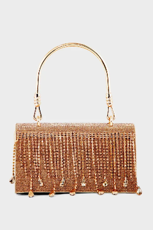Party Wear Clutch BH0119-Golden