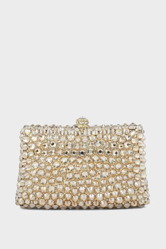 Party Wear Clutch BK4056-Golden