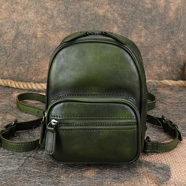 Mini Women's Rucksack Leather Stylish Backpacks For Women