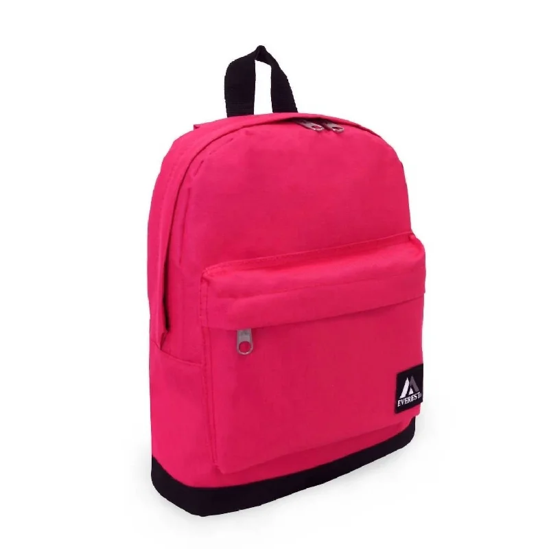 Unisex Compact Backpack In Hot Pink