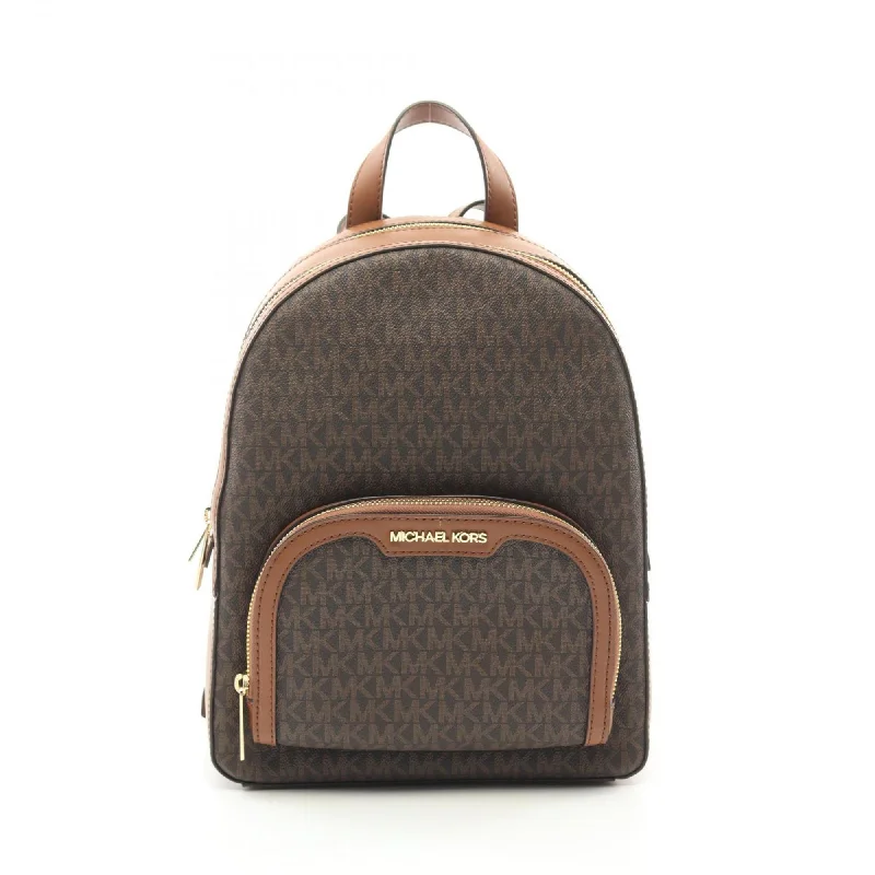 Michael Kors Coated Canvas Leather Backpack
