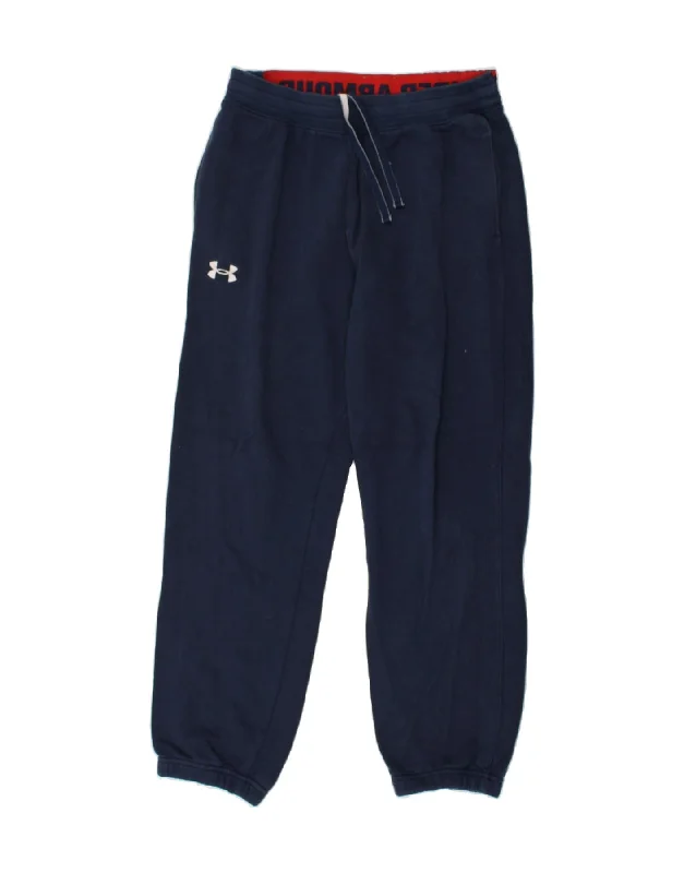 UNDER ARMOUR Mens Tracksuit Trousers Joggers Medium Navy Blue