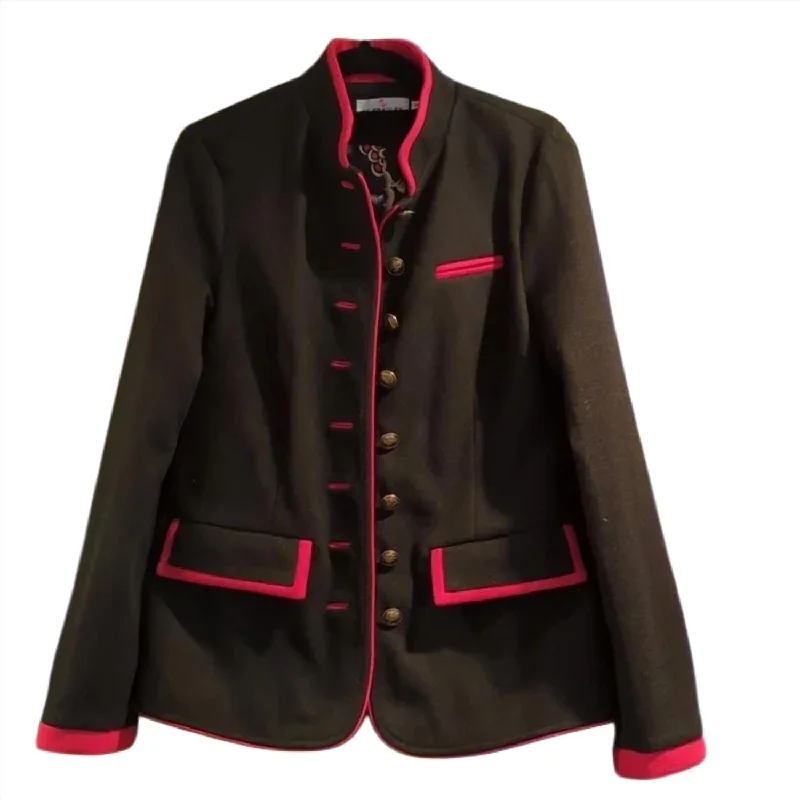 Women's Alpen Jacket In Black/red