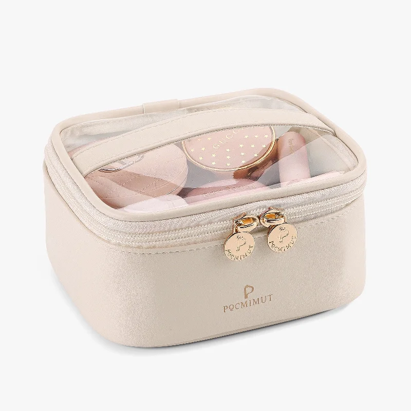 Pocmimut PU Leather Small Cosmetic Bag