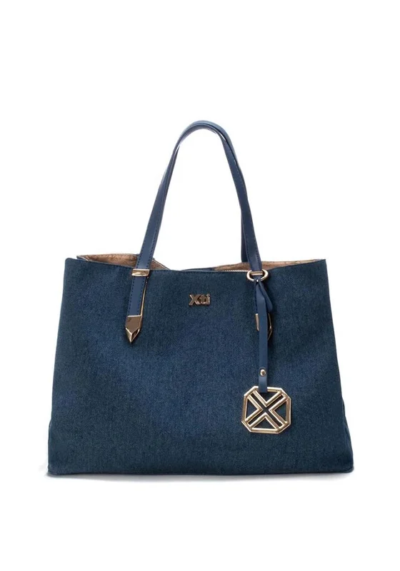 Xti Womens Denim Shoulder Bag, Navy