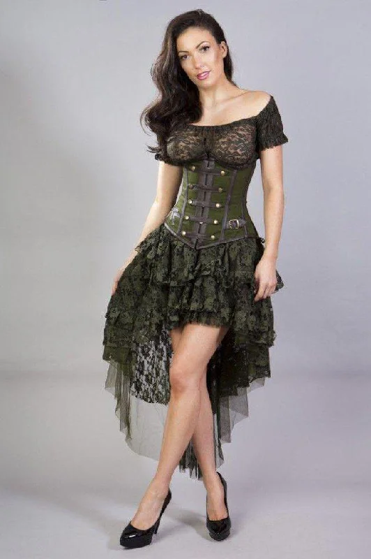Ophelie Burlesque High Low Skirt In Lace