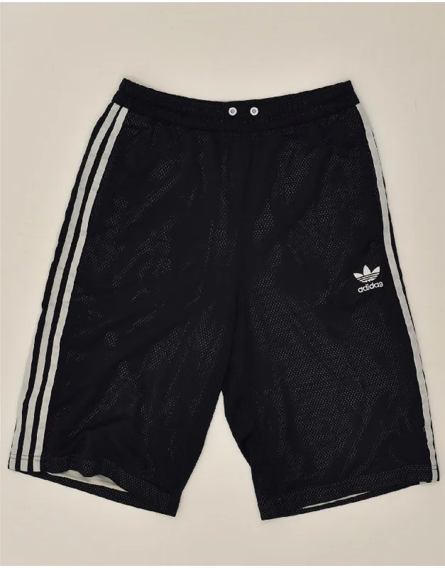 ADIDAS Mens Sport Shorts Small Navy Blue Polyester