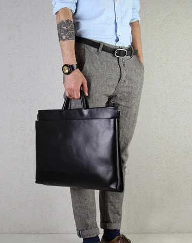 Slim black leather men Briefcase black shoulder laptop Briefcase Business Briefcase Work bag Slim black leather men Briefcase black shoulder laptop Briefcase Business Briefcase Work bag