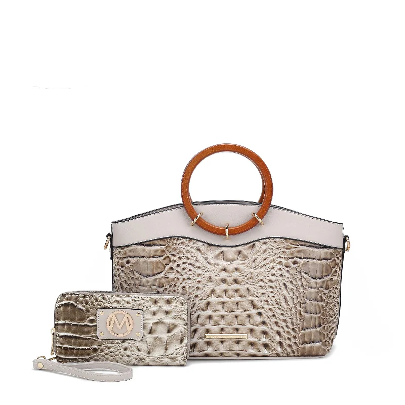 Croco Light Grey