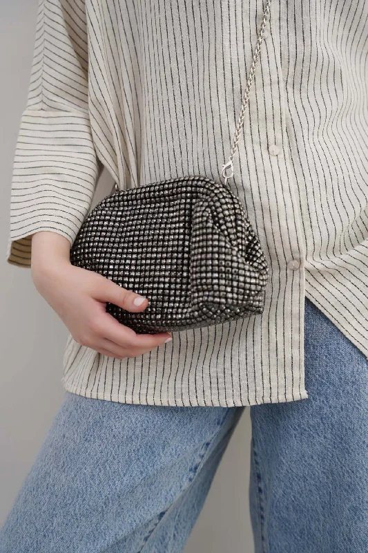 CRYSTAL STUDDED CLUTCH