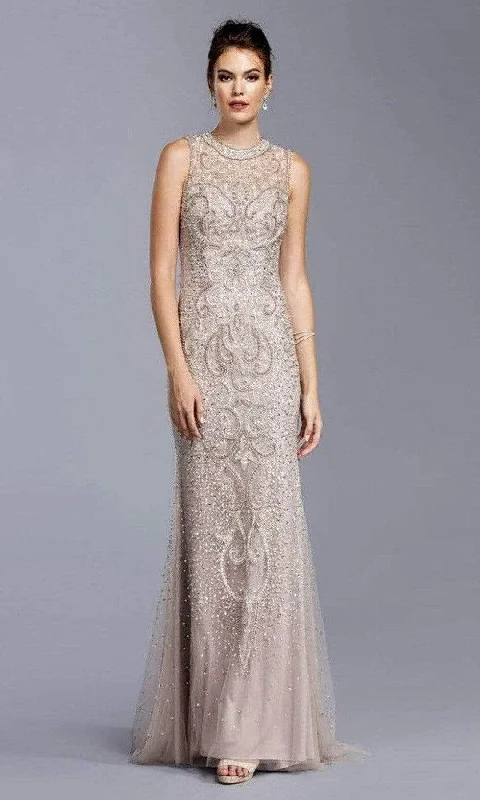 Aspeed Design L1975 - Bedazzled Sleeveless Evening Dress
